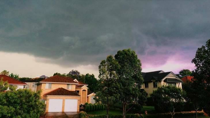 Lightning in Castle Hill. Photo: Serena Elizabeth