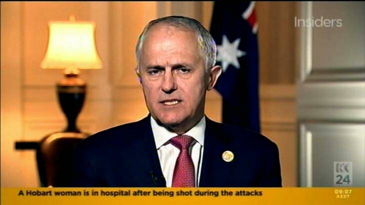 'Your battle is our battle': Malcolm Turnbull has offered his support to France. Photo: Screenshot/ABC
