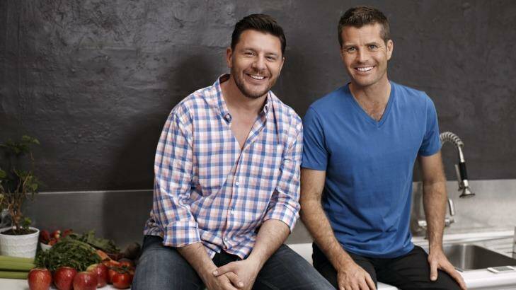Manu Feildel and Pete Evans from My Kitchen Rules, another ratings juggernaut.