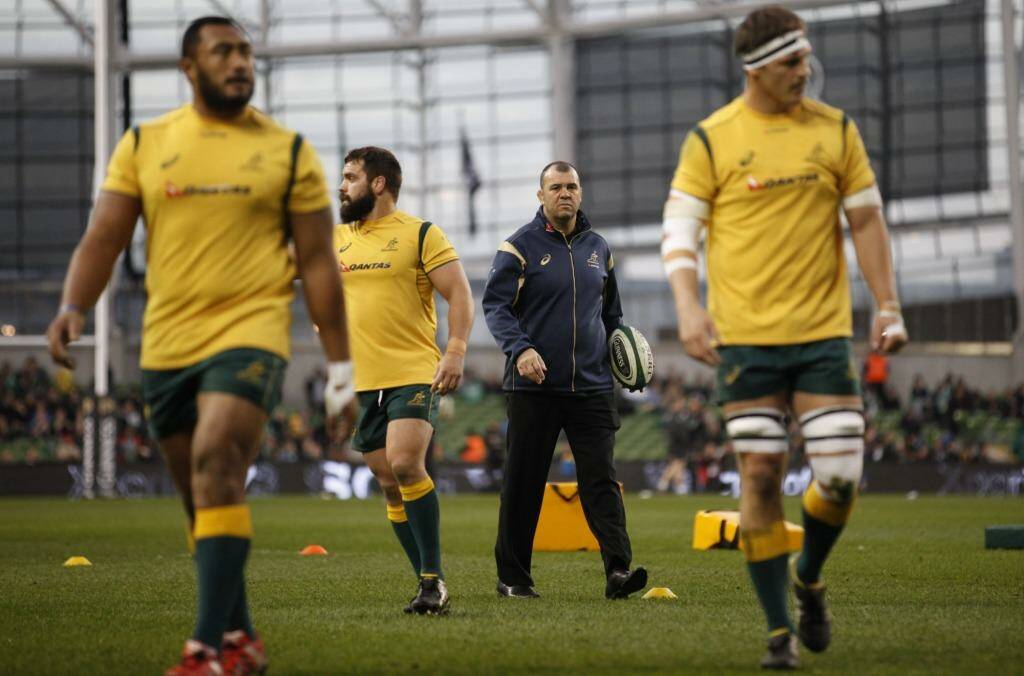 "If I'm not holding my nerve then no one's going to": Michael Cheika. Photo: Peter Morrison