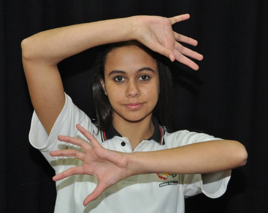 Dubbo College student Amberlilly Gordon is in Sydney this week rehearsing as part of the NSW Public Schools Aboriginal Dance Company.  
Photo: CONTRIBUTED