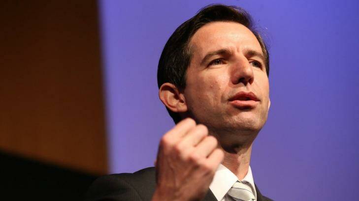Education Minister Simon Birmingham says the Gonski model is too corrupted to be of any further use. Photo: Louise Kennerley