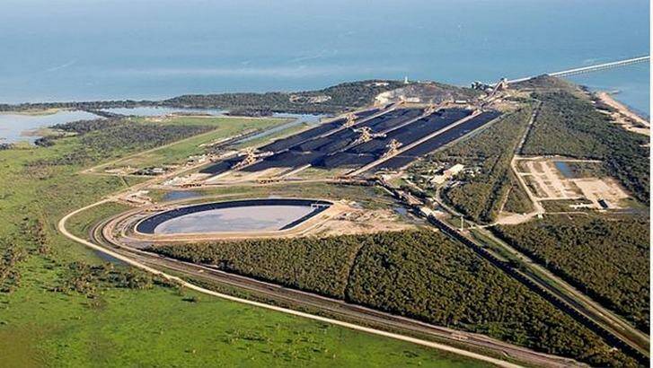 Abbot Point in Queensland, a proposed terminal for coal produced at Adani's Carmichael mine.