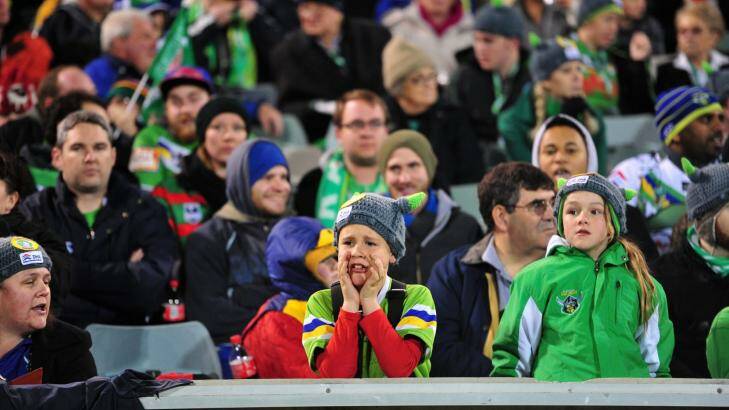 Canberra Raiders players say they feel as embarrassed as their fans. Photo: Melissa Adams