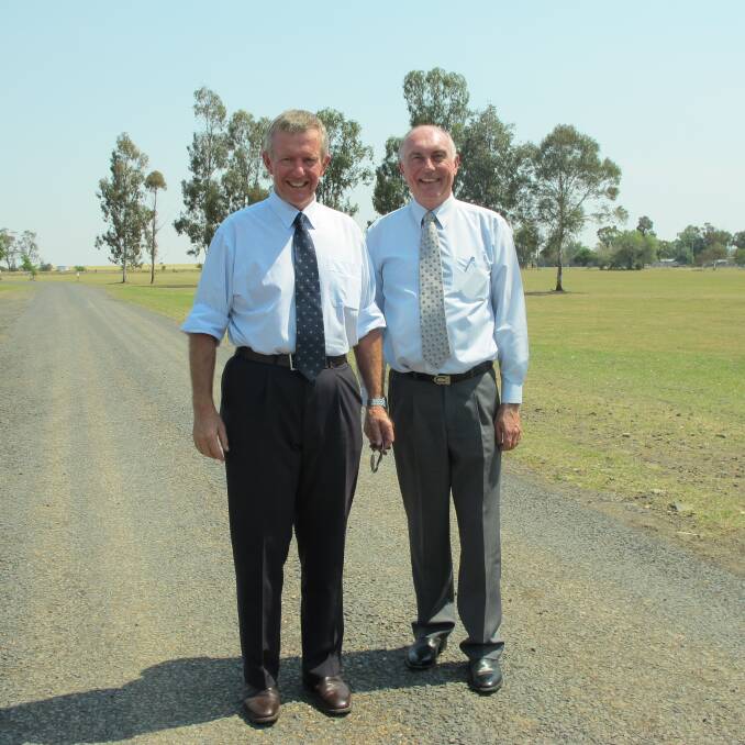 Federal Member for Parkes Mark Coulton, with Deputy Prime Minister Warren Truss, said 17 councils in the electorate will receive $14 million for local road construction.