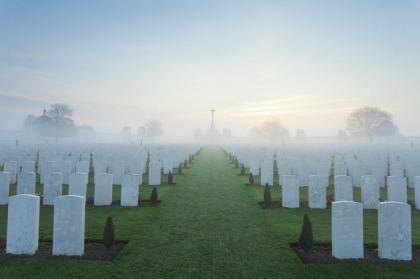 The vast cemeteries are reminders of how many people died at Flanders. Photo: Visit Flanders