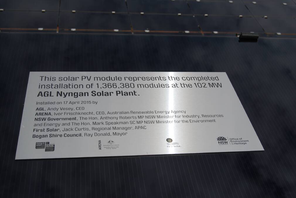 Nyngan Solar Plant now installed and ready to go
