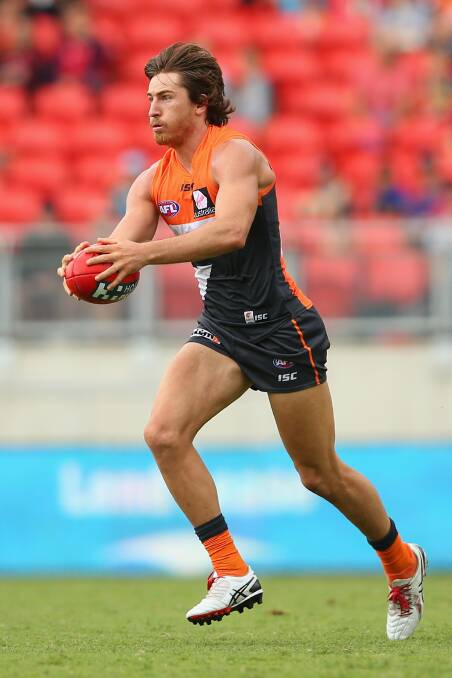 Greater Western Sydney Giant Dylan Addison will be at Dubbo next week at the Giants Community Camp clinics.  
Photo: Getty Images