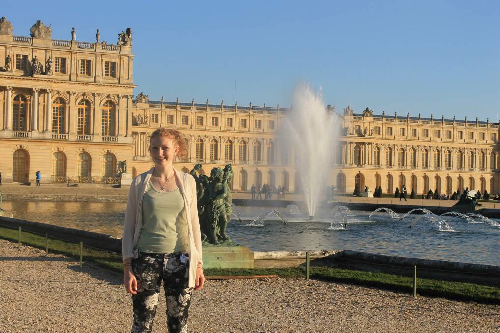 Rotary Youth Exchange Program participant Ellie Guelen from Dubbo visits the Palace of Versailles in France during her 12-month exchange to Belgium. Photo: CONTRIBUTED