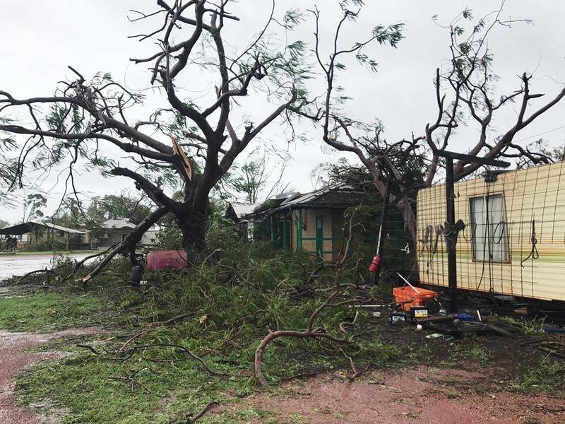 A red alert is in place for residents in northern Western Australia for Tropical Cyclone Kelvin.