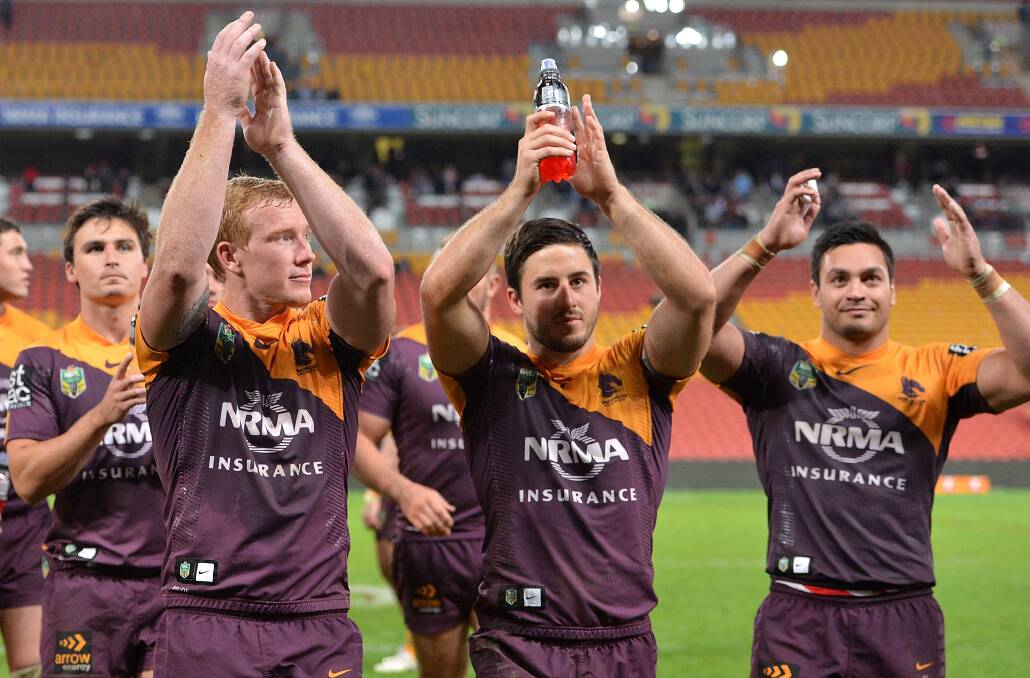 NRL fans will again have to expect the Brisbane Bronocs to be on thier television screens a lot in 2015. Photo: Getty Images