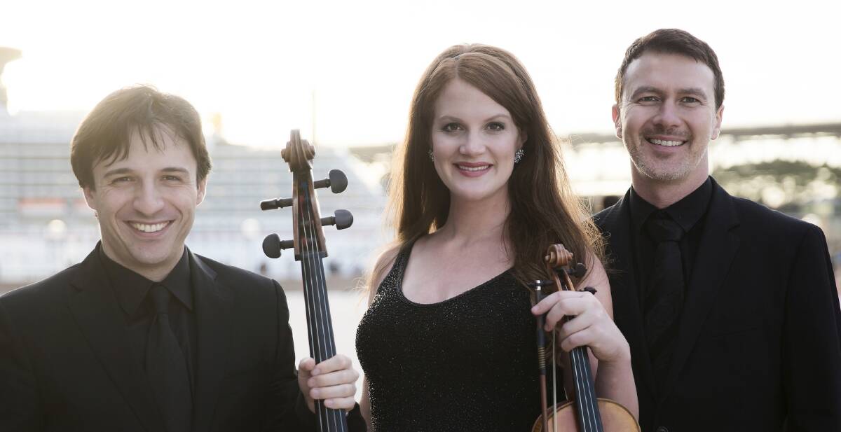 The Streeton Trio, who are set to return to Dubbo to perform at Macquarie Conservatorium on Friday and conduct a masterclass for local string and piano players on Saturday. 	   									      Photo: CONTRIBUTED