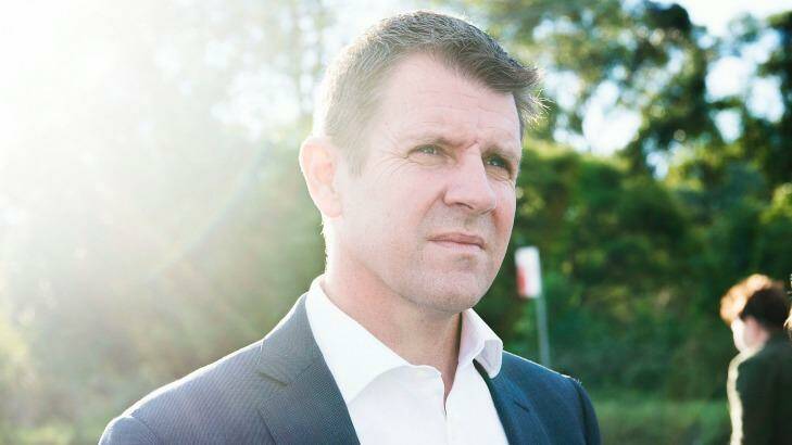 Premier Mike Baird announced a backdown over his greyhound racing ban on Tuesday. Photo: Christopher Pearce