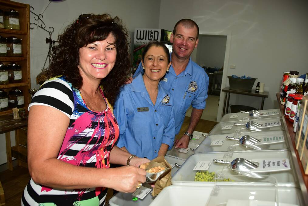 Karen McGuire (left) is already a huge fan of the whole food experience Jo and Adam Campbell have created at Daily Scoop at Majo s. 
Photo: CHERYL BOURKE