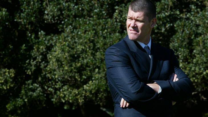 James Packer expressed frustration in December at the slow progress on his casino at Barangaroo. Photo: Andrew Quilty