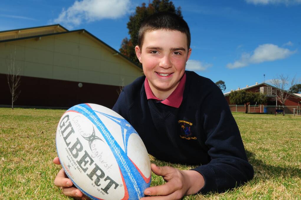 St Mary s student Will Johnston has been named in the NSW PSSA rugby union team. 									  Photo: Louise Donges