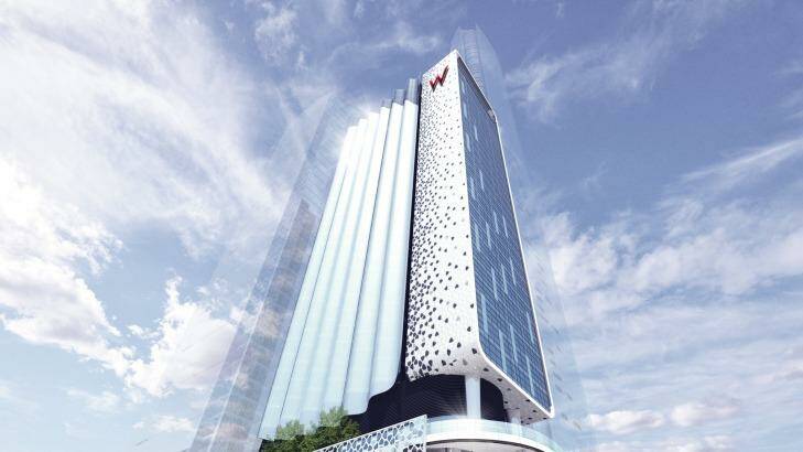 An artist's impression of the W Hotel planned for Brisbane's CBD. Photo: Supplied