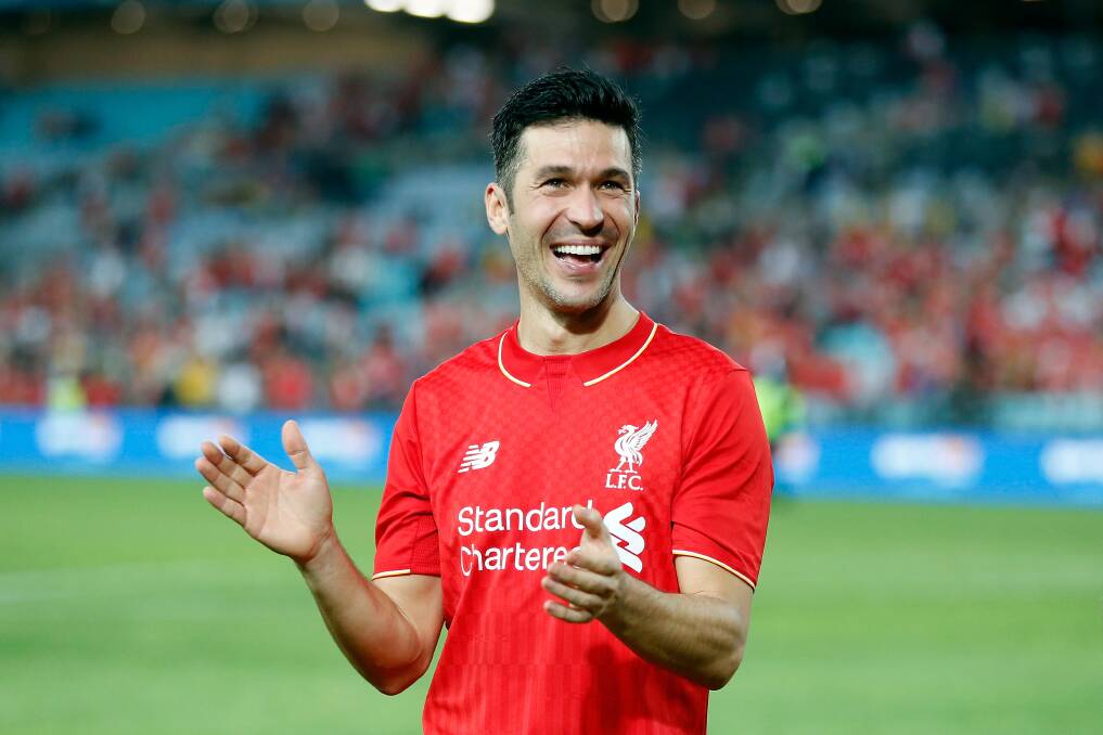 Luis Garcia, pictured during the recent Liverpool Legends match, has signed with the Central Coast Mariners for the rest of the 2015-16 season.  
Photo: GETTY IMAGES