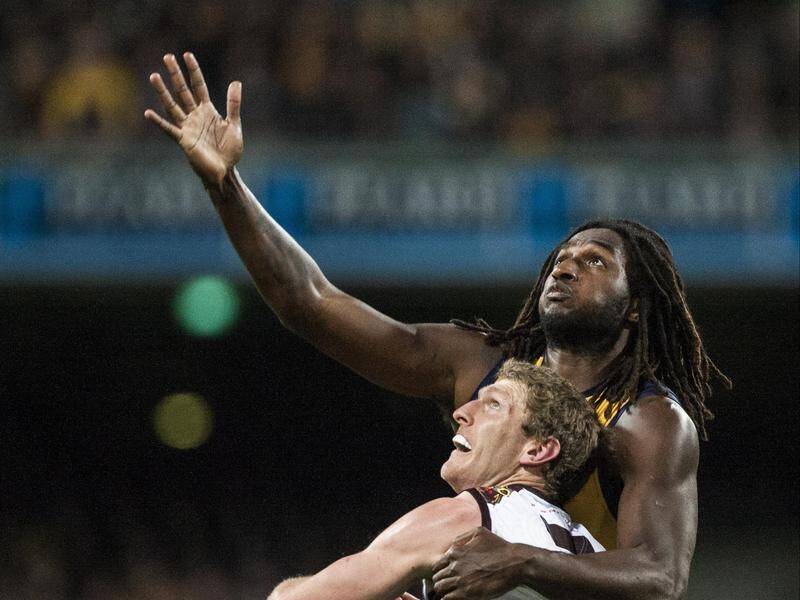 Star ruckman Nic Naitanui is a chance of returning for the Eagles in round one.