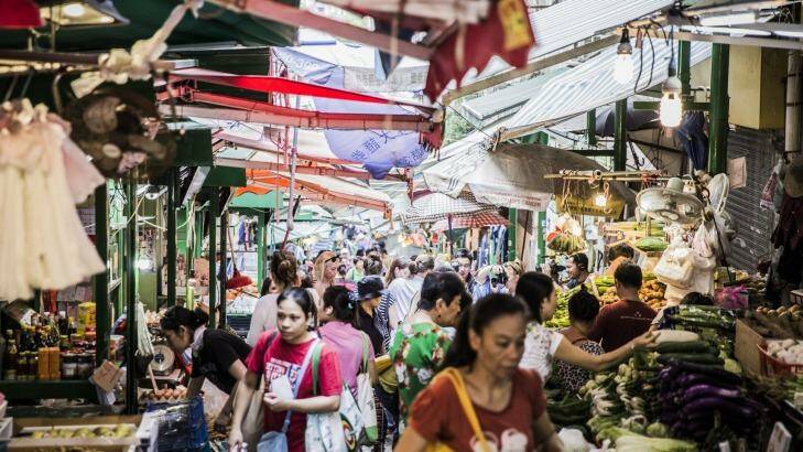 A Hong Kong  market. Photo: Callaghan Walsh