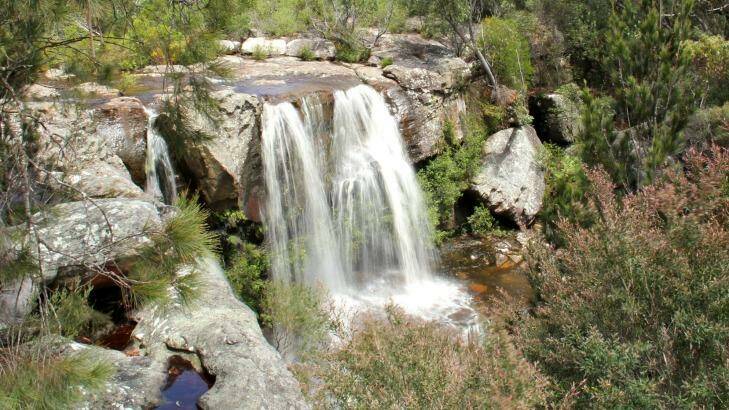 The little-known Maddens Falls in southern Sydney. Photo: John Yurasek