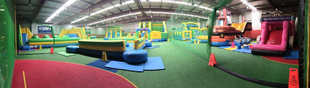 The newest addition to the Inflatable World franchise will be right at home at Dubbo Sportsworld. Photo: INFLATABLE WORLD