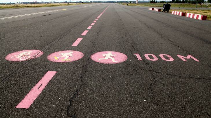 Tempelhof Airport is now a jogging and bike track. Photo: Kerry van der Jagt