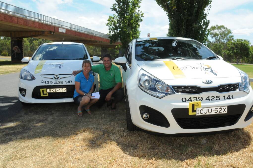 CeeBeez Driving School instructors Catherine and Derek Barnes believe females are just as accountable for driving infringements as males.Photo: HANNAH SOOLE