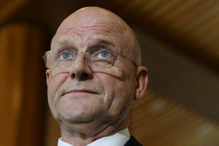 Senator David Leyonhjelm during a press conference at Parliament House in Canberra on Tuesday 18 October 2016. Photo: Andrew Meares  Photo: Andrew Meares