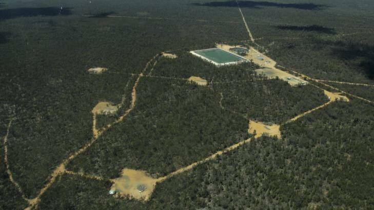 Part of the Narrabri gas project in the Pilliga State Forest. Photo: Dean Sewell