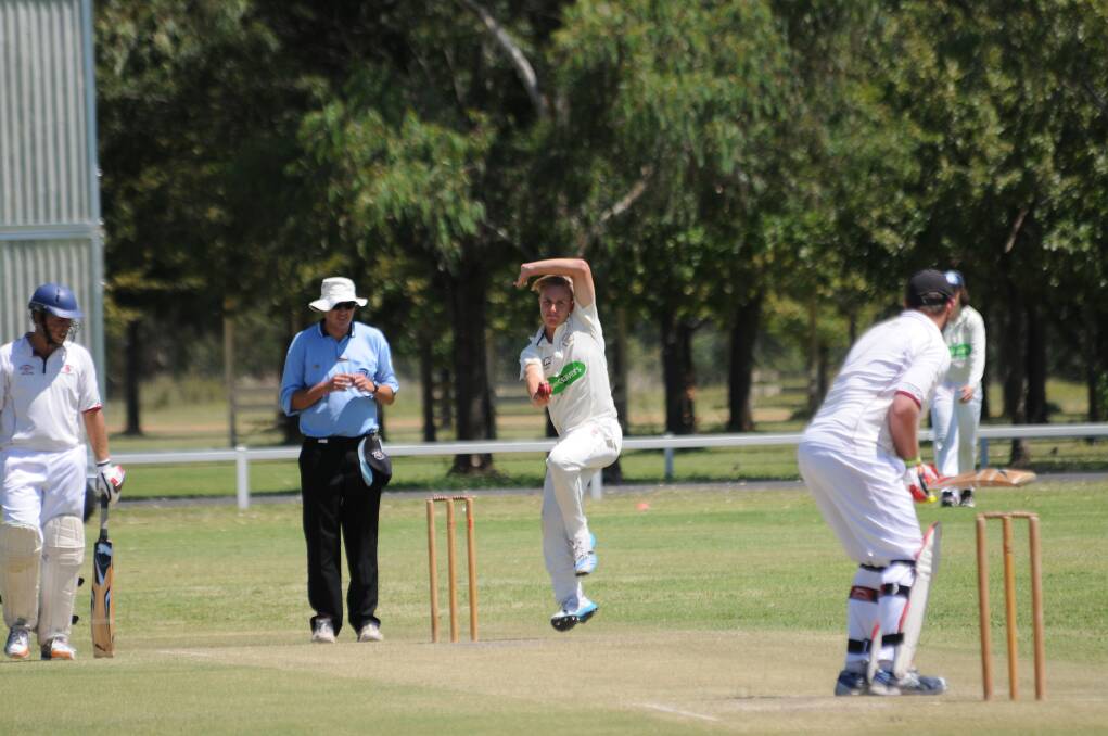 Blake Watmore claimed three wickets on Sunday as Dubbo handed Wellington their first loss in the Brewery Shield this season.  
Photo: Cheryl Burke