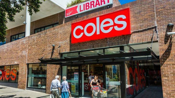 For sale: Coles Five Dock in Garfield Street is on the market through Colliers International. Photo: Airphoto Australia