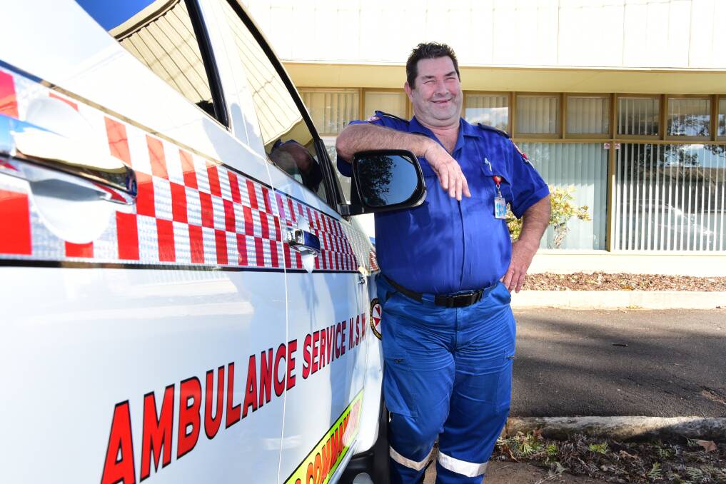 Dubbo-based Inspector Chris Patrick retires from NSW Ambulance this week after 38 years' service.
 Photo: BELINDA SOOLE
