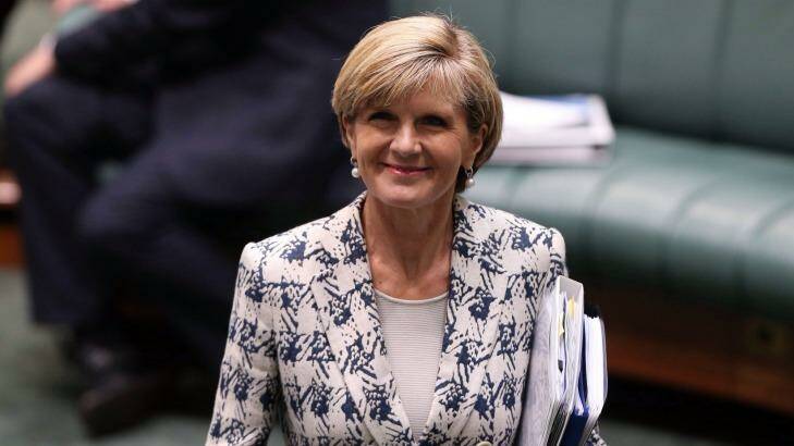 Foreign Affairs Minister Julie Bishop will announce the funding in Peru on Wednesday. Photo: Andrew Meares