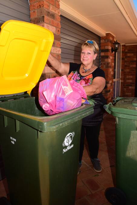 The Dubbo Ratepayers Association president Merrilyn Mulcahy has been one of the objectors to having an organics bin introduced in Dubbo.				  Photo: BELINDA SOOLE