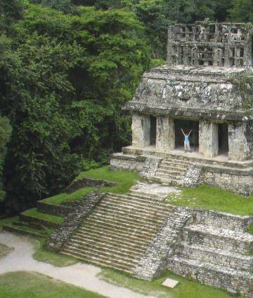 Mexico palenque ruins.
