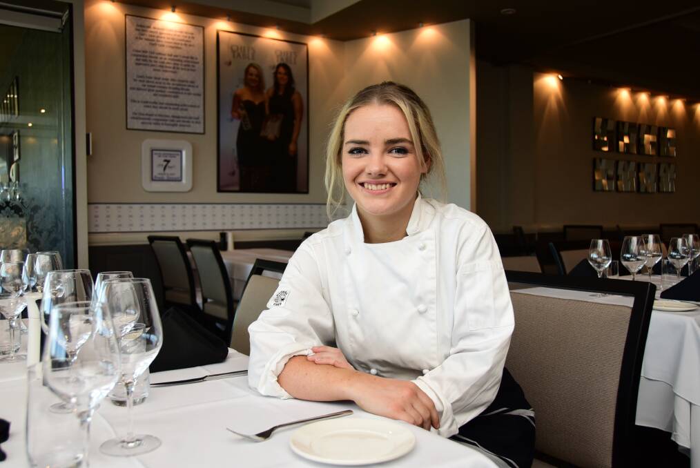 Apprentice chef Brooke Stewart will spend four days in Melbourne learning from culinary experts before trying to wow with her original recipe. Photo: BELINDA SOOLE
