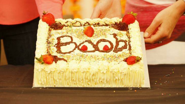 Booby prize: The winning cake. Photo: James Brickwood