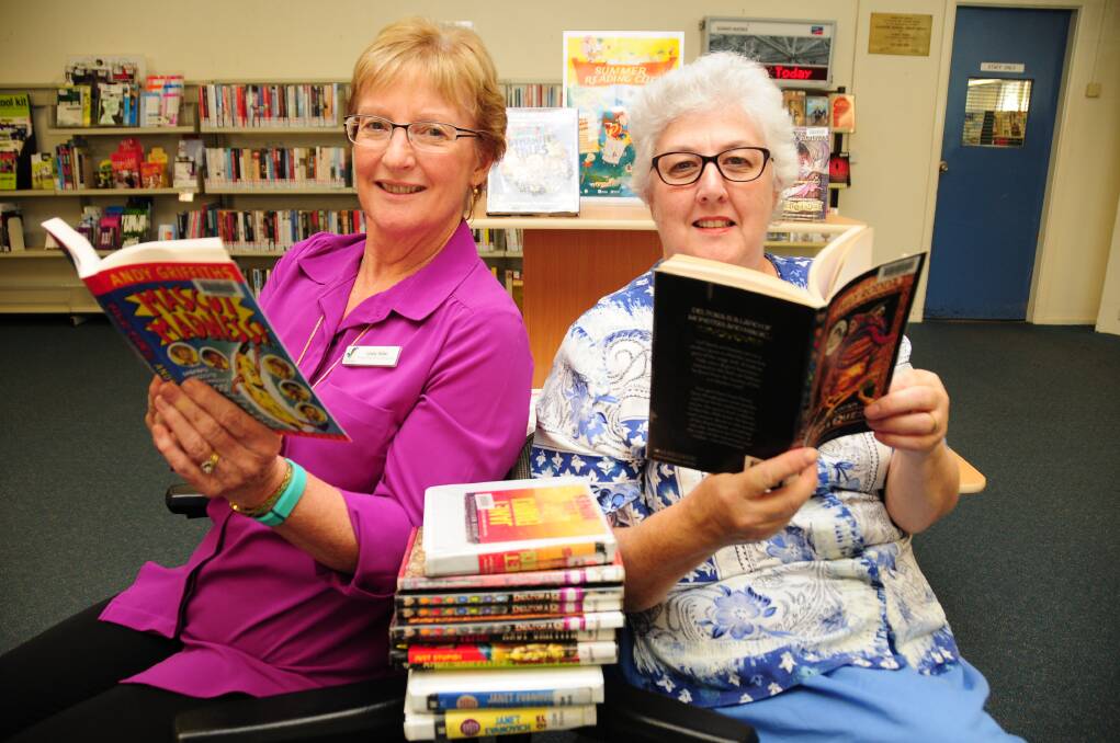 Macquarie Regional Library manager of services and collections Lindy Allan and branch manager Jocelyn Morris.  
 
																	     	     Photo: BELINDA SOOLE