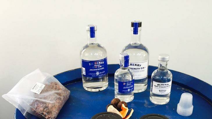 Each guest leaves with a 400ml bottle of their own creation and a 200ml bottle of William McHenry London Dry Gin with which to compare it. Photo: Winsor Dobbin