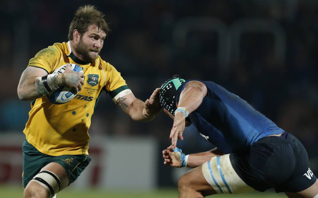 Ben McCalman in action for the Wallabies during their recent Rugby Championships clash with Argentina. 	Photo: GETTY IMAGES