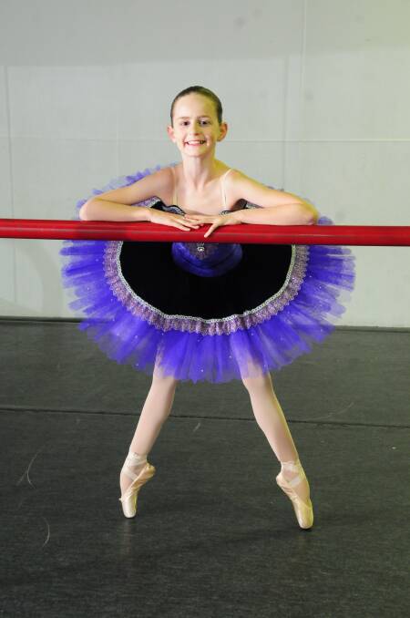 Madeline Gibson has been chosen for The Australian Ballet School's Interstate Training Program. Photo: GREG KEEN.