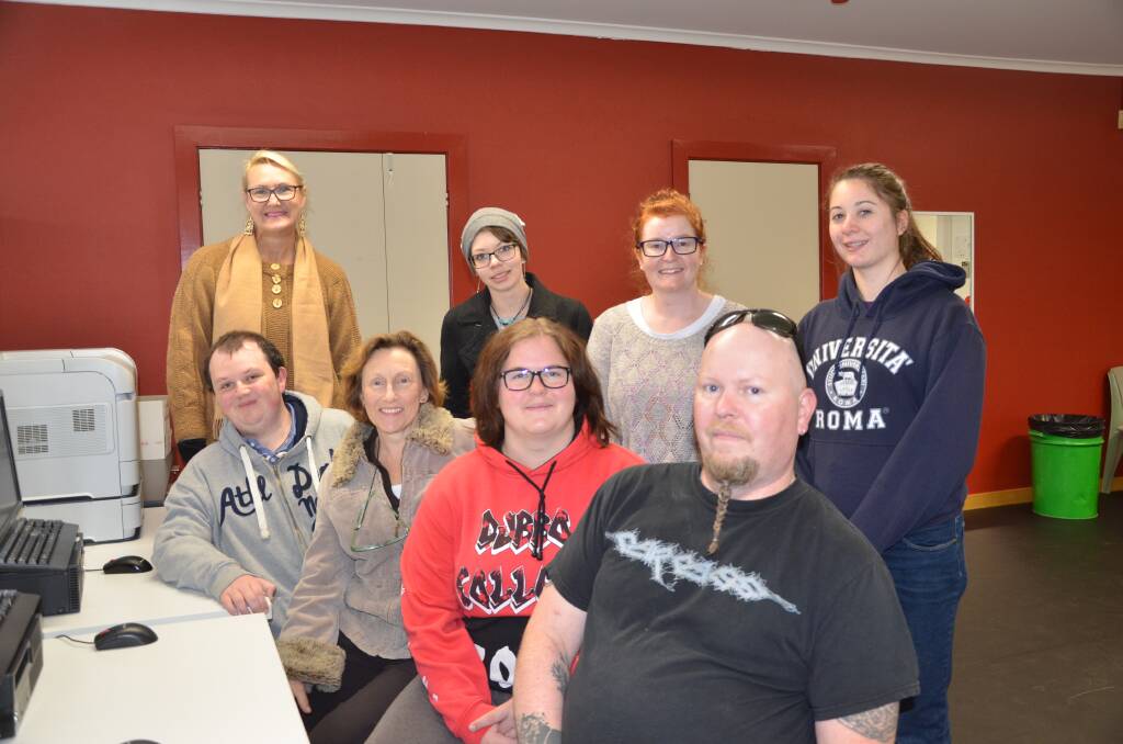 (Back) Leanne Roberts, Grace Wilcox, Kate Donnelly, Rhiannon Falscioni, (front) Cody Jones, Theresa Johnson, Jasmine Anforth and Nick Barlow want to increase awareness about anxiety and support for sufferers.     Photo: JENNIFER HOAR