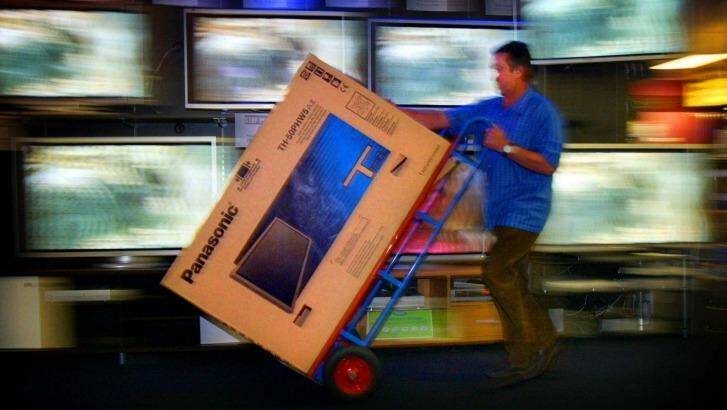 Electronics retailer Harvey Norman says sales were up 7.1 per cent in the September quarter. Photo: James Davies