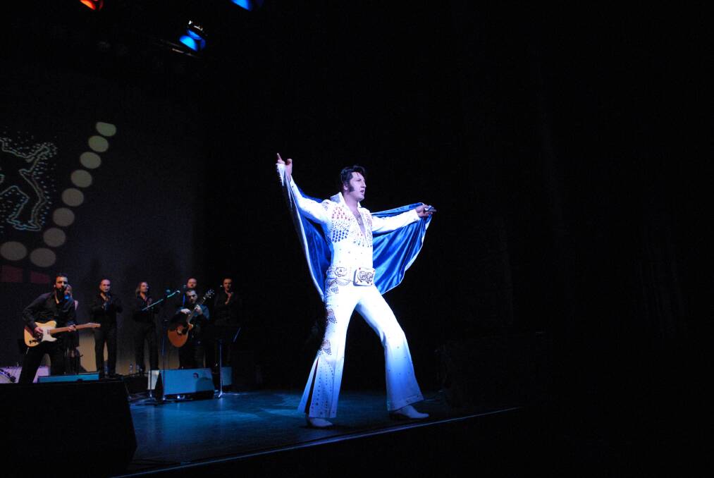 Mark Anthony as Elvis will visit Dubbo in February. 							     Photo: CONTRIBUTED