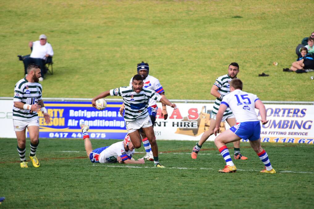 Kieran Shipp scored one try and set up another in CYMS 18-16 win over Parkes on Saturday.  
Photo: BELINDA SOOLE