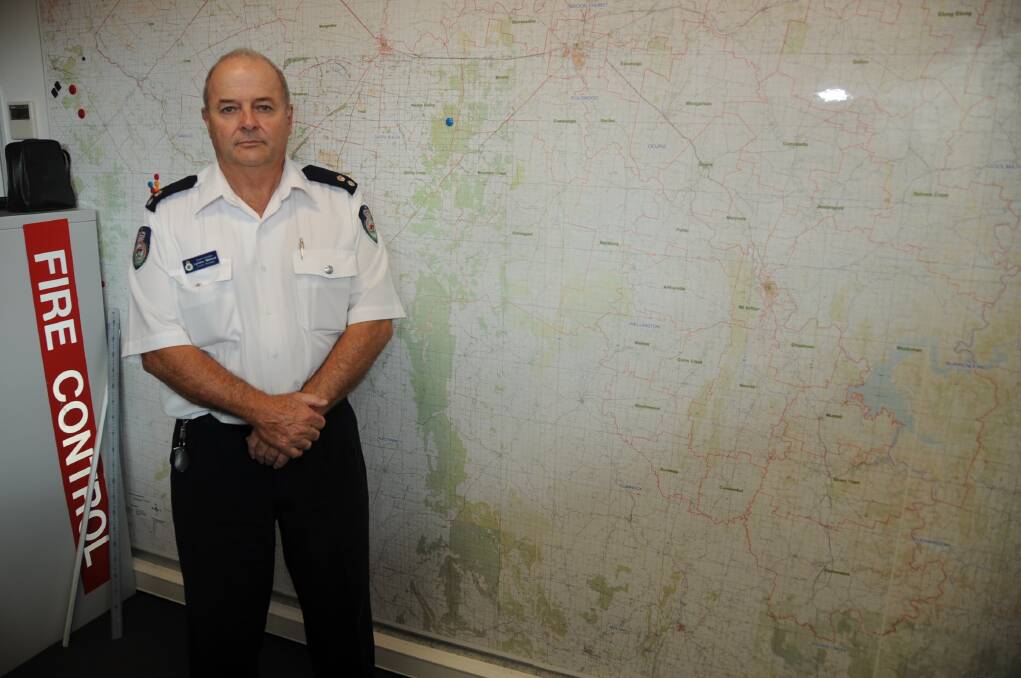 Manager of the Orana Team of the NSW Rural Fire Service Superintendent Lyndon Wieland reports that it is currently on standby to help communities in the south. Photo: File