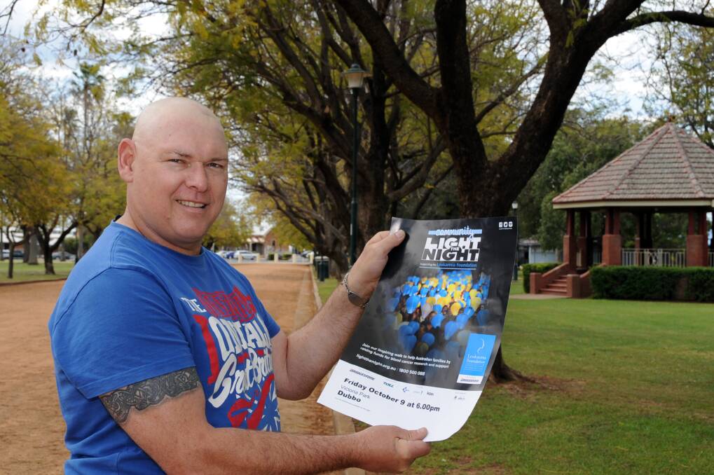 Nick Willetts is urging Dubbo residents to get behind Light the Night on Friday, October 9. 
Photo: BELINDA SOOLE