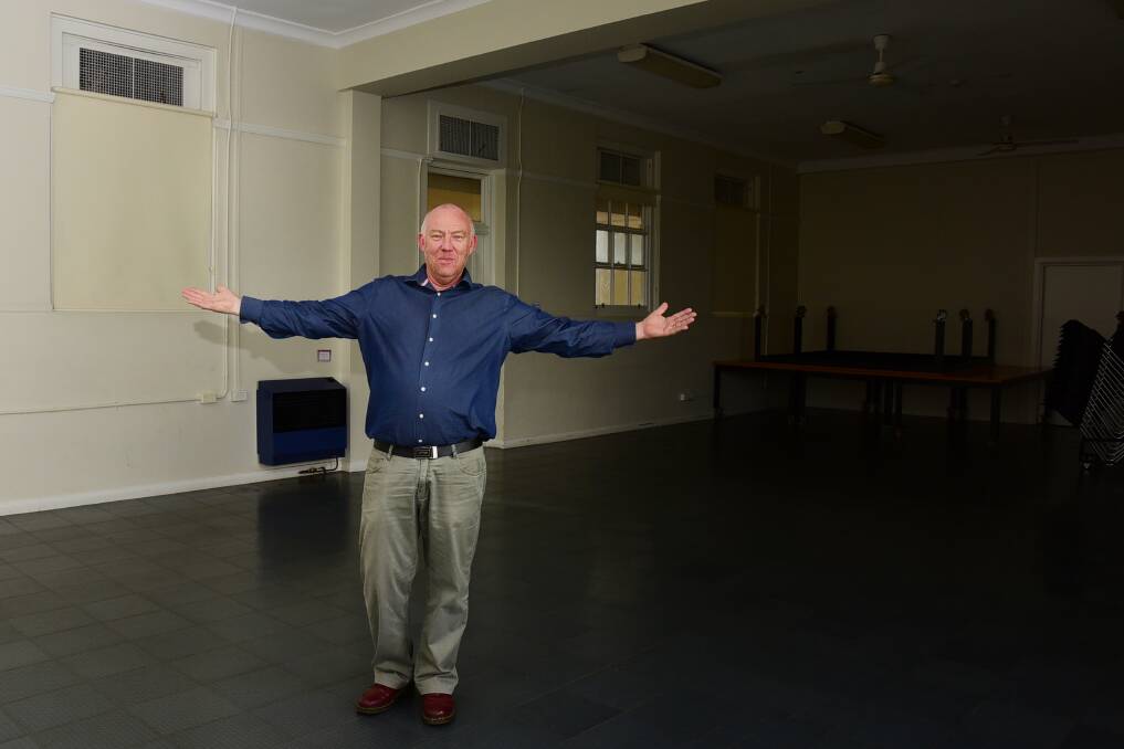 Western Plains Cultural Centre manager Andrew Glassop at the site of the upcoming $120,000 renovations.               Photo: BELINDA SOOLE