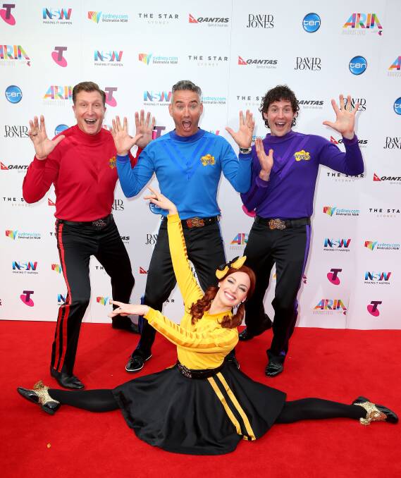 The Wiggles - Simon, Anthony, Lachy and Emma - will be performing in Dubbo next Saturday. Photo: GETTY IMAGES